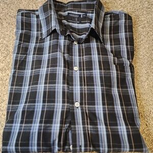 Men's Plaid Button Up Shirt 2XLT TALL
